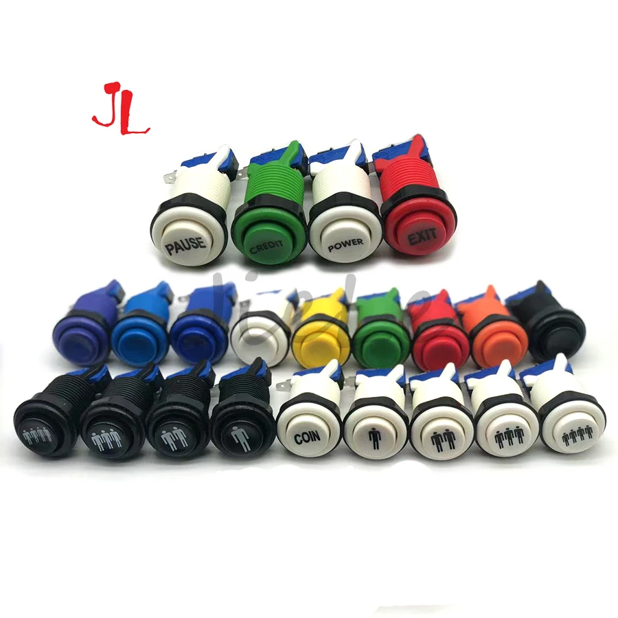 Coin Acceptor Selector - Happ Style Arcade Buttons with Micro