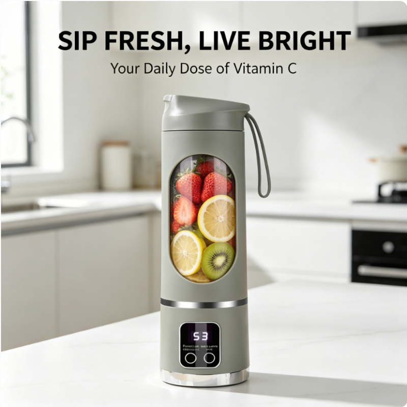 Fruit Slot Machine - Mini Portable Juice Maker Rechargeable Hand