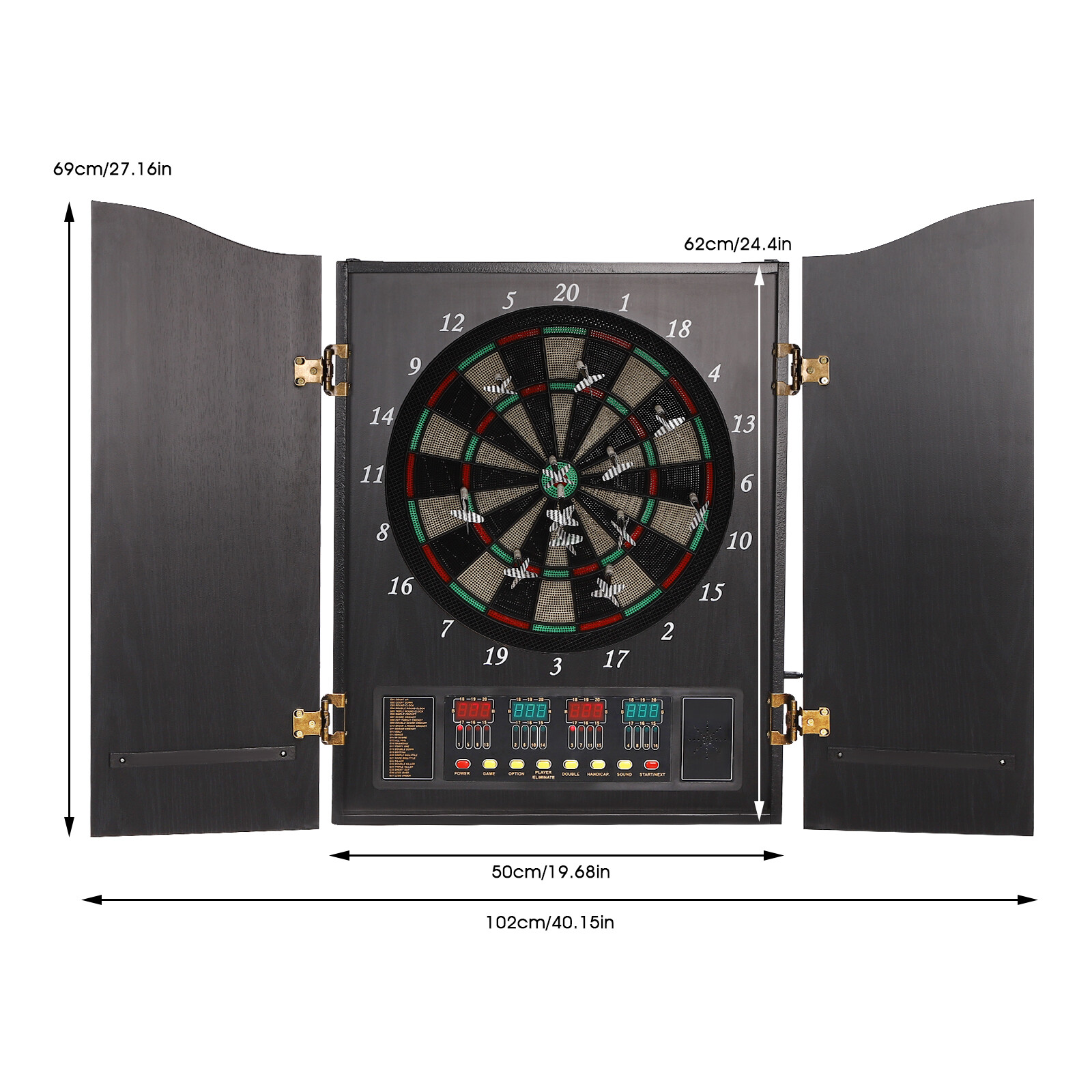 Modern Black Dartboard Cabinet - Electronic Dartboard Cabinet review and price