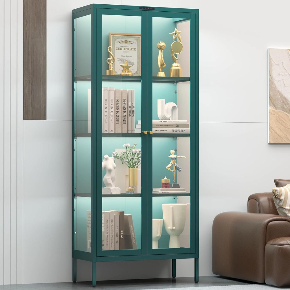 LED-Illuminated Glass Display  - Glass Cabinet Display review and price