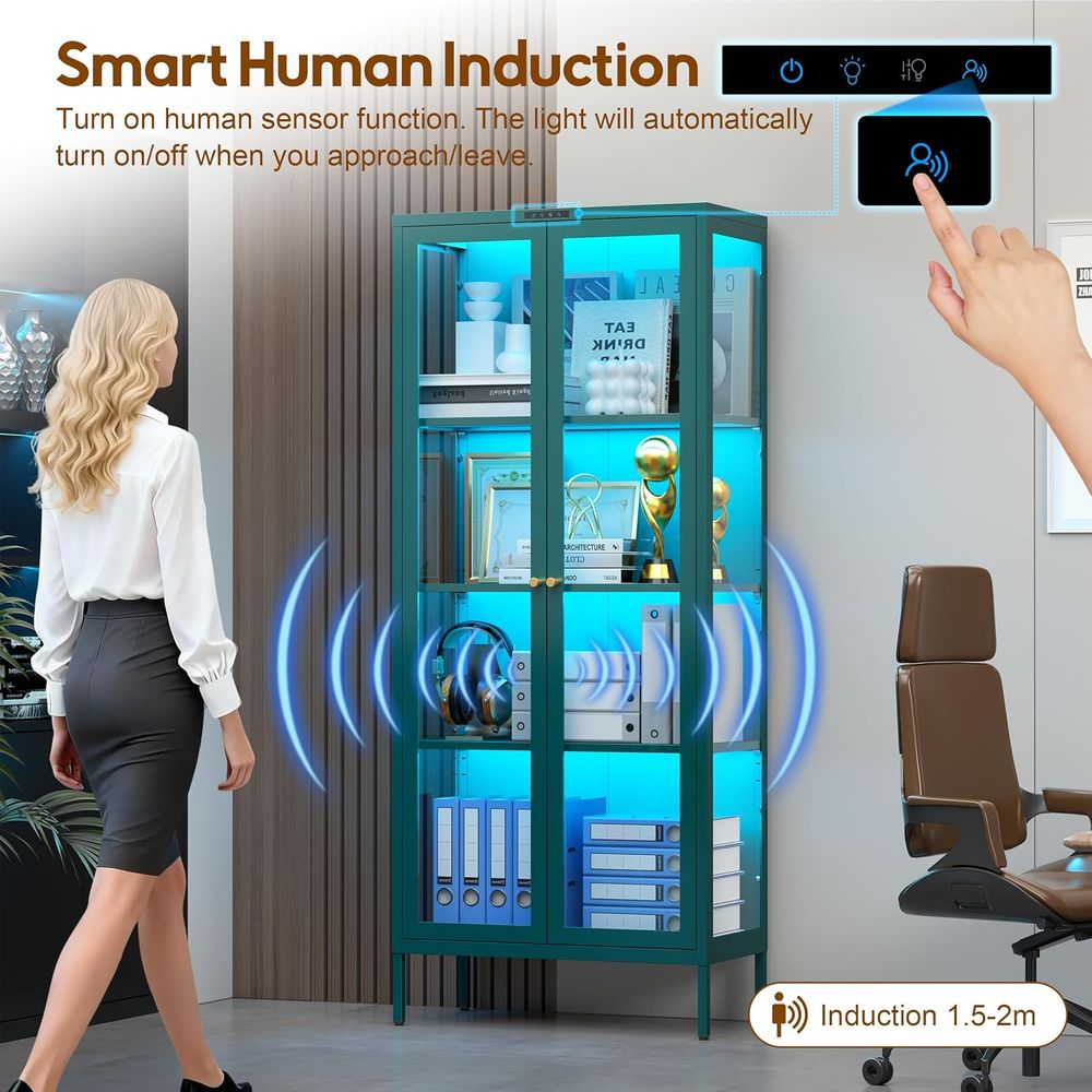 LED-Illuminated Glass Display  - Glass Cabinet Display review and price