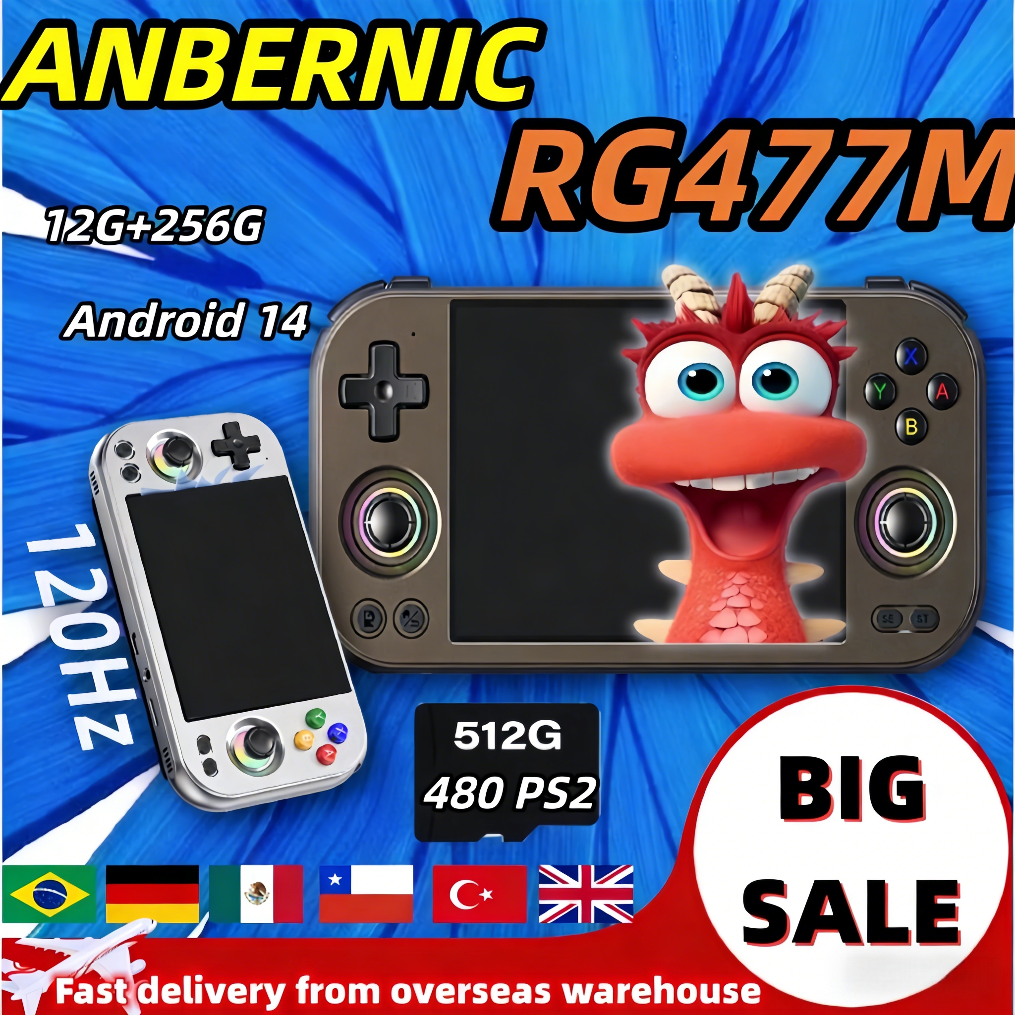 ANBERNIC RG 477M Retro Video G - Arcade Vibes review and price