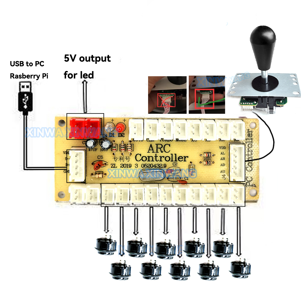 Arcade Joystick Copy SANWA Gam - Arcade Vibes review and price
