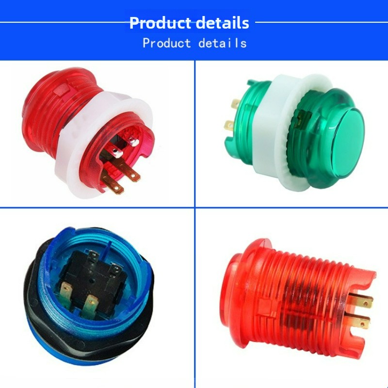 3pcs 24MM Illuminated Push But - Arcade Vibes review and price