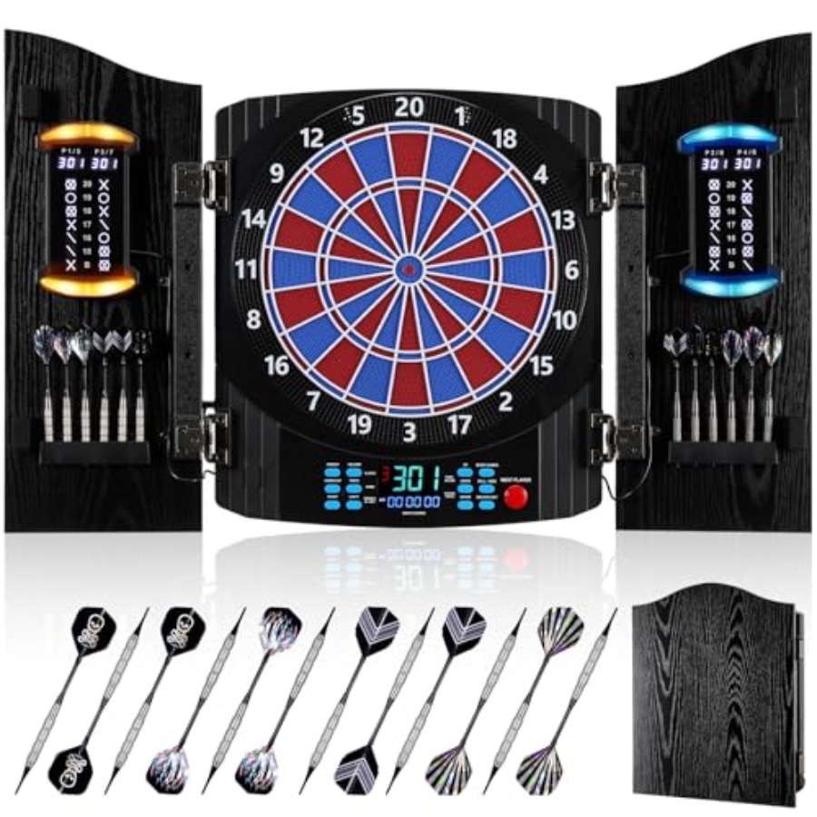 Electronic Dart Board, Electri - Electronic Dartboard Cabinet review and price