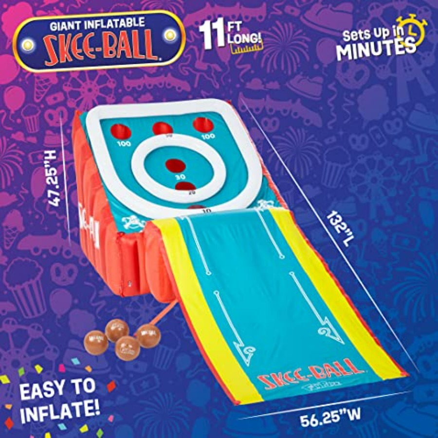 11 Ft Inflatable Skee-Ball Gam - Skee Ball Arcade review and price