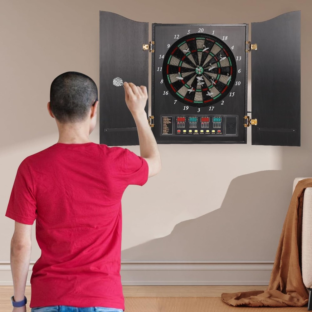 Dartboard Cabinet Set Dart Boa - Electronic Dartboard Cabinet review and price