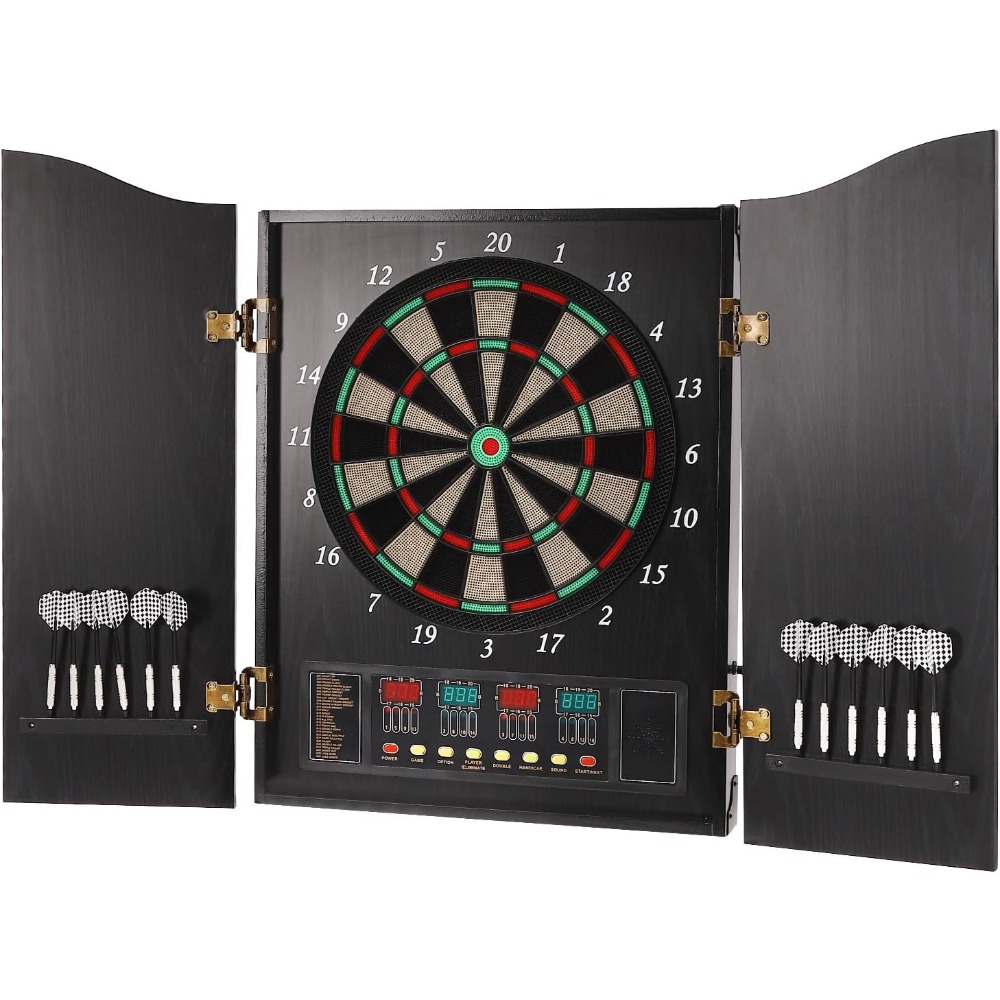 Dartboard Cabinet Set Dart Boa - Electronic Dartboard Cabinet review and price