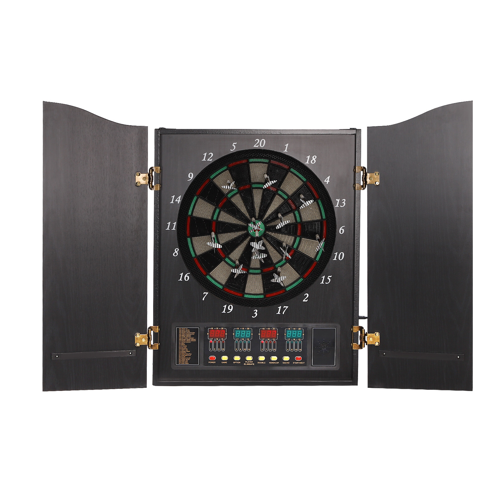 Modern Black Dartboard Cabinet - Electronic Dartboard Cabinet review and price