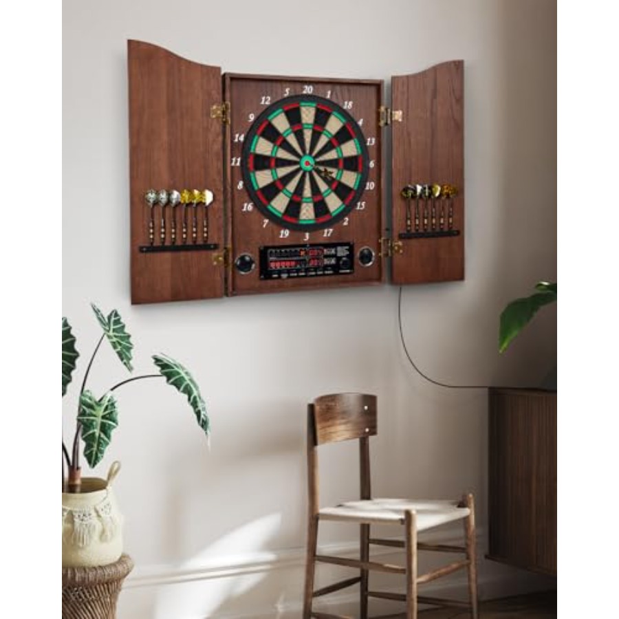 Electronic Dart Board, Decorat - Electronic Dartboard Cabinet review and price